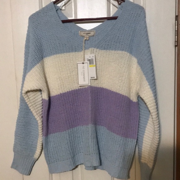 No Comment NY-LA Sweaters - NWT Beautiful No Comment pastel sweater size medium